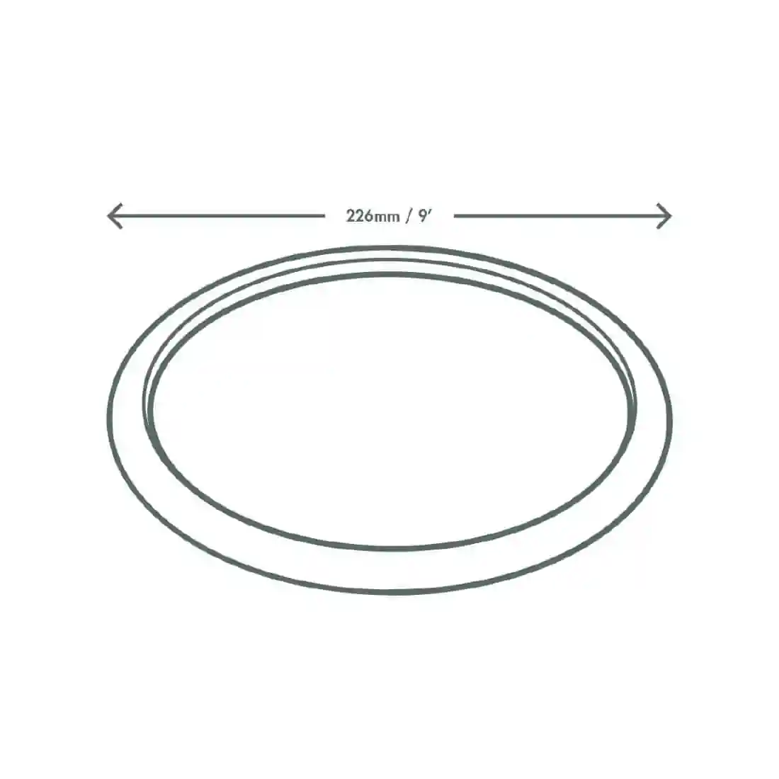 Vegware Compostable Nourish Moulded Fibre Plate Natural 9"/226mm (Pack of 500) - Image 3
