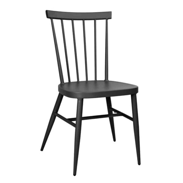 Bolero Windsor Aluminium Black Chairs (Pack of 4) - Image 2