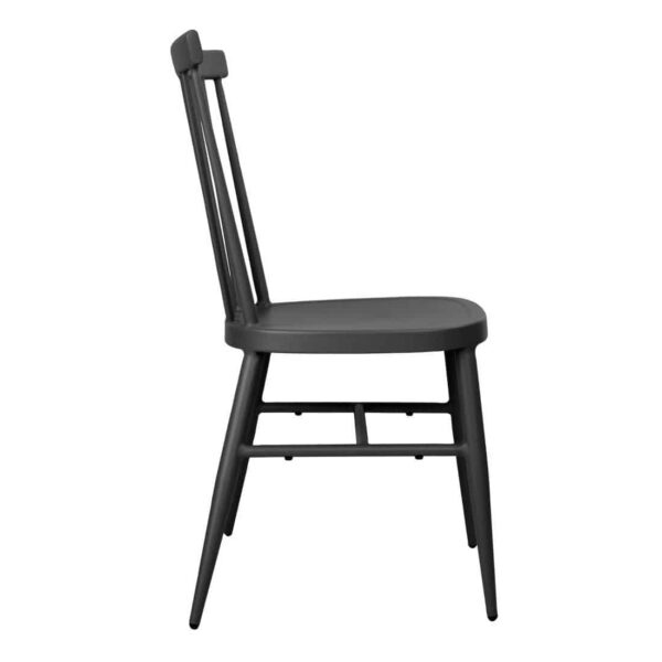 Bolero Windsor Aluminium Black Chairs (Pack of 4) - Image 3