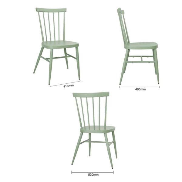 Bolero Windsor Aluminium Green Chairs (Pack of 4) - Image 6