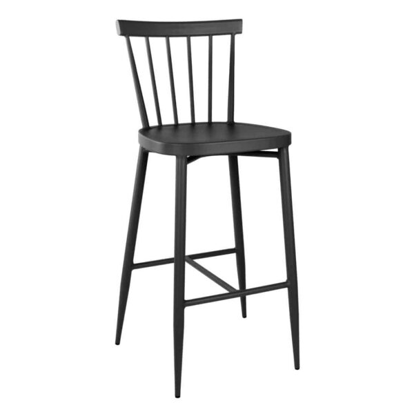 Bolero Windsor Aluminium Black High Stools (Pack of 2) - Image 2