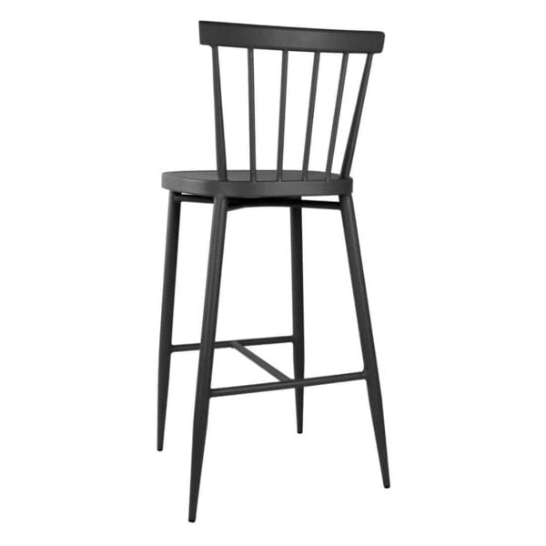 Bolero Windsor Aluminium Black High Stools (Pack of 2) - Image 4