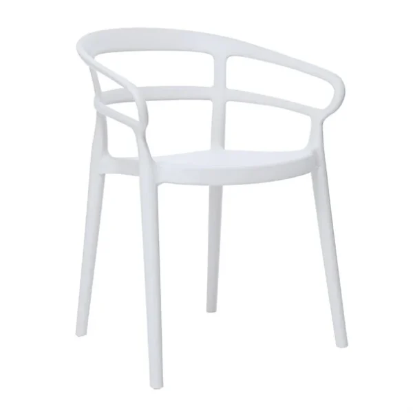 Bolero Mateo Café Chairs White (Pack of 2) - Image 2