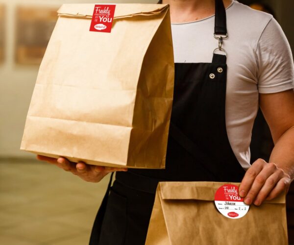 Takeaway Food Safe Delivery Labels - 50 x 130mm - Image 4