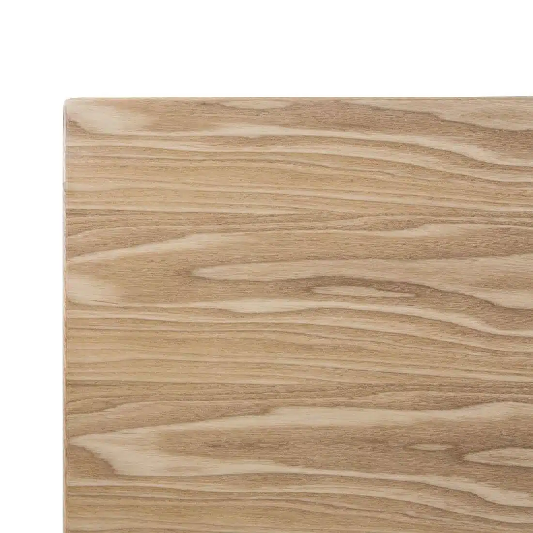 Bolero Pre-drilled Square Table Top Natural Ash Veneer 700mm - Image 3