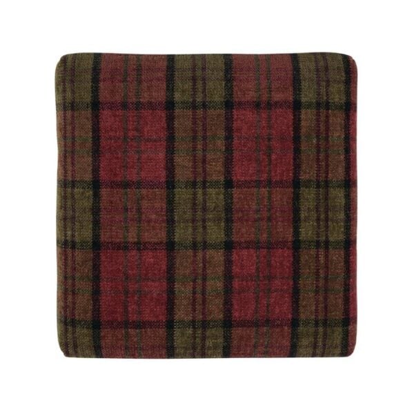 Bolero Dale Low Stools Claret Tartan (Pack of 2) - Image 3