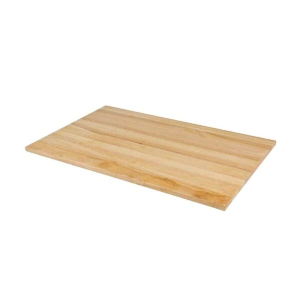 Bolero Pre-drilled Rectangular Tabletop Natural 1100 x 700mm - Image 3
