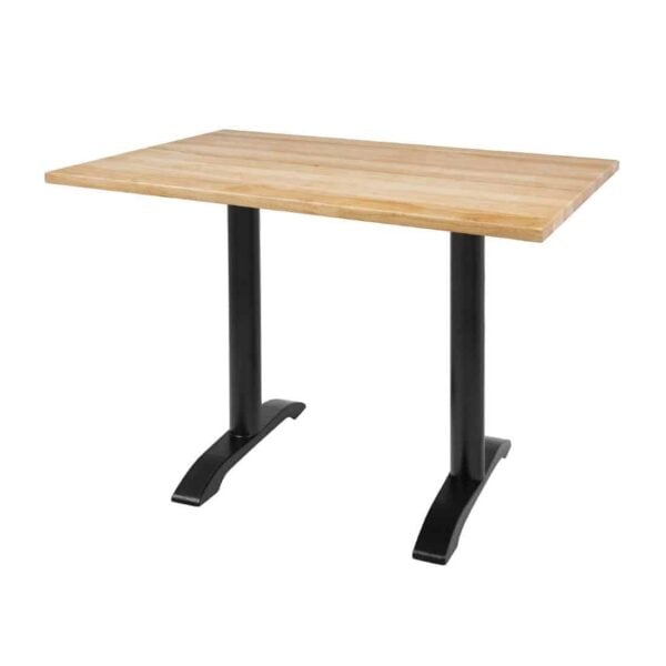 Bolero Pre-drilled Rectangular Tabletop Natural 1100 x 700mm - Image 6
