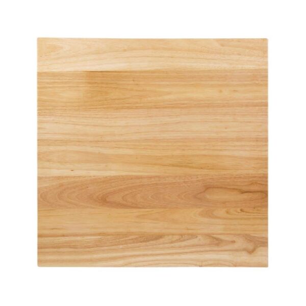 Bolero Pre-drilled Square Table Top Natural 700mm - Image 2