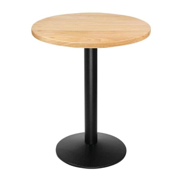 Bolero Pre-drilled Round Tabletop Natural 600mm - Image 6