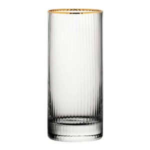 Utopia Hayworth Hiball Glasses Gold Rim Glasses 355ml (6 pack)