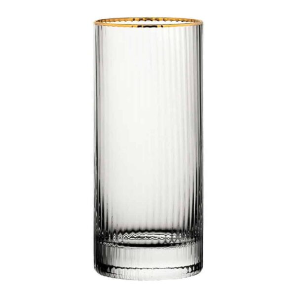 Utopia Hayworth Hiball Glasses Gold Rim Glasses 355ml (6 pack) - Image 2
