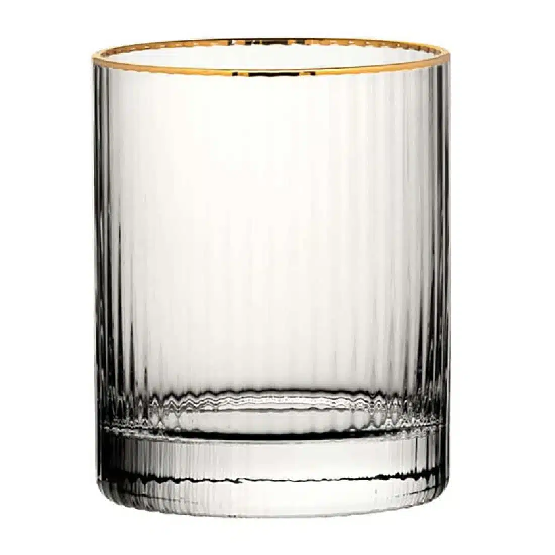 Utopia Hayworth Double Old Fashioned Gold Rim Glasses 325ml (6 pack) - Image 1