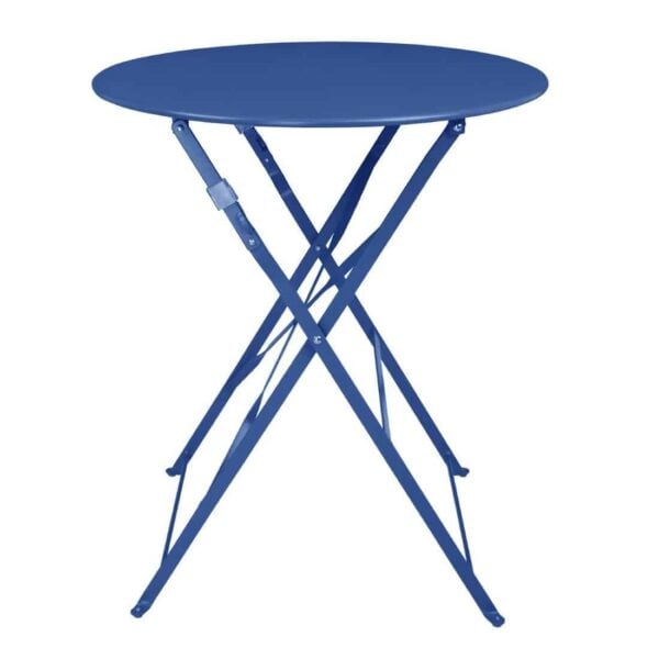Bolero Perth Pavement Style Round Table Dark Navy - Image 2