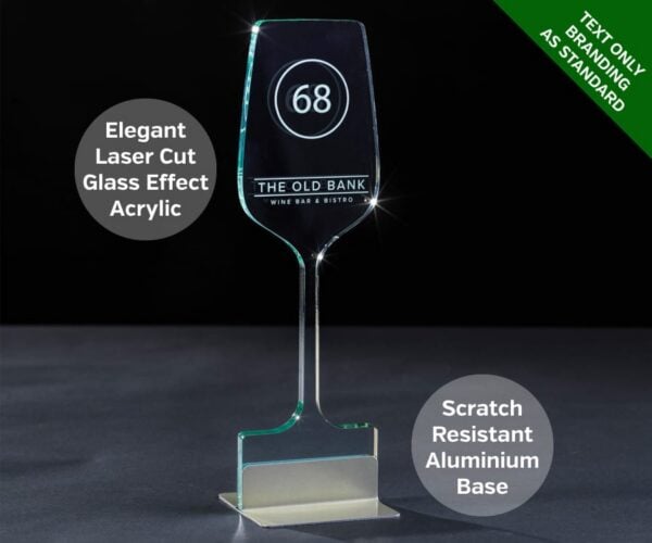 Emerald Wine Glass Table Number - Image 2