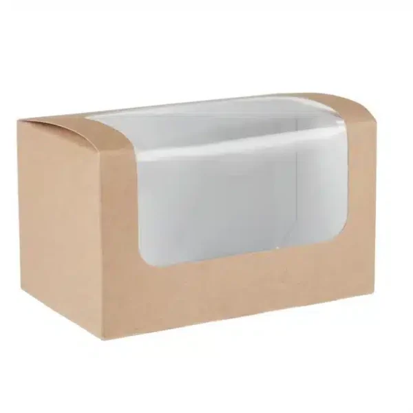 Colpac Compostable Kraft Sandwich Packs With PLA Window (Pack of 500) - Image 3