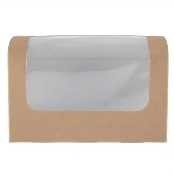 Colpac Compostable Kraft Sandwich Packs With PLA Window (Pack of 500) - Image 2