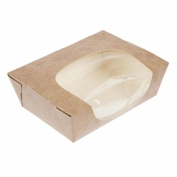 Colpac Zest Compostable Kraft Medium Salad Box 825ml/29oz (Pack of 250) - Image 2