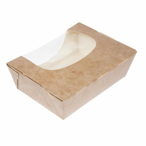 Colpac Zest Compostable Kraft Medium Salad Box 825ml/29oz (Pack of 250) - Image 4