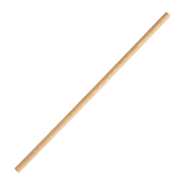 Fiesta Compostable Paper Straws Kraft (Pack of 250) - Image 1