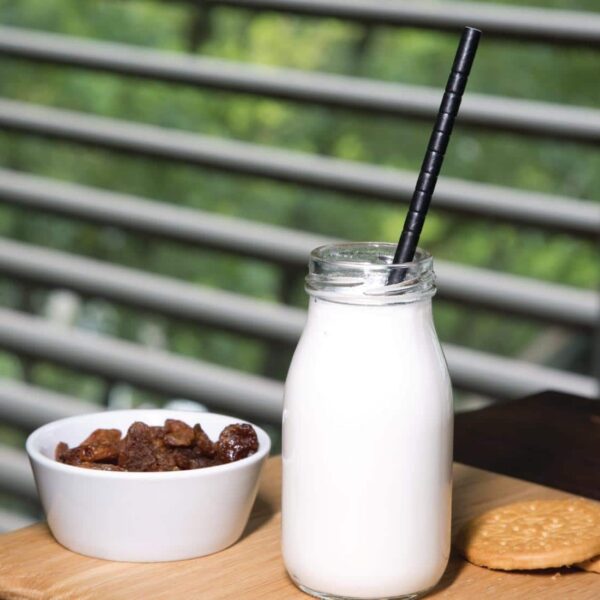 Fiesta Compostable Bendy Paper Straws Black (Pack of 250) - Image 6