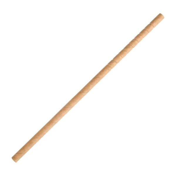 Fiesta Compostable Bendy Paper Straws Kraft (Pack of 250) - Image 2