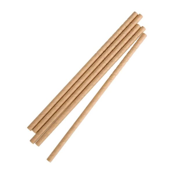 Fiesta Compostable Bendy Paper Straws Kraft (Pack of 250) - Image 4