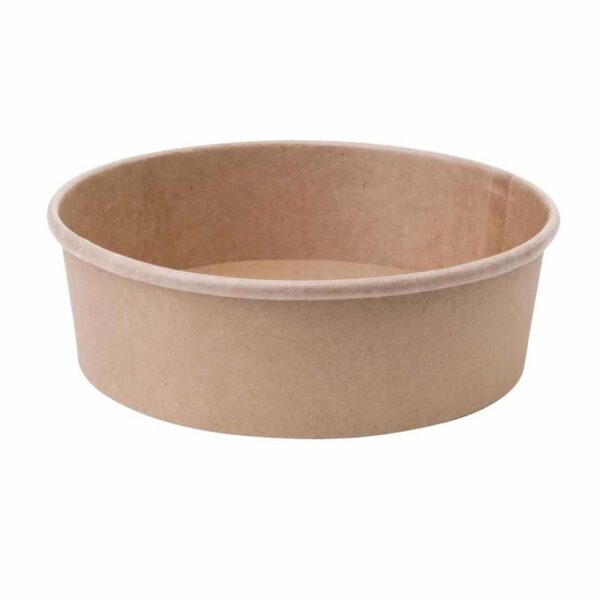Fiesta Compostable Round Kraft Salad Bowls 500ml / 18oz (Pack of 300) - Image 2