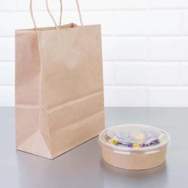 Fiesta Compostable Round Kraft Salad Bowls 500ml / 18oz (Pack of 300) - Image 6