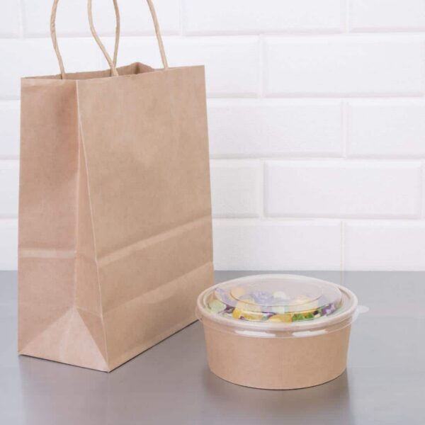 Fiesta Compostable Round Kraft Salad Bowls 750ml / 26oz (Pack of 300) - Image 6