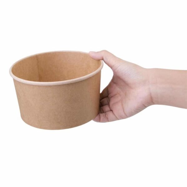 Fiesta Compostable Round Kraft Salad Bowls 1000ml / 35oz (Pack of 300) - Image 3