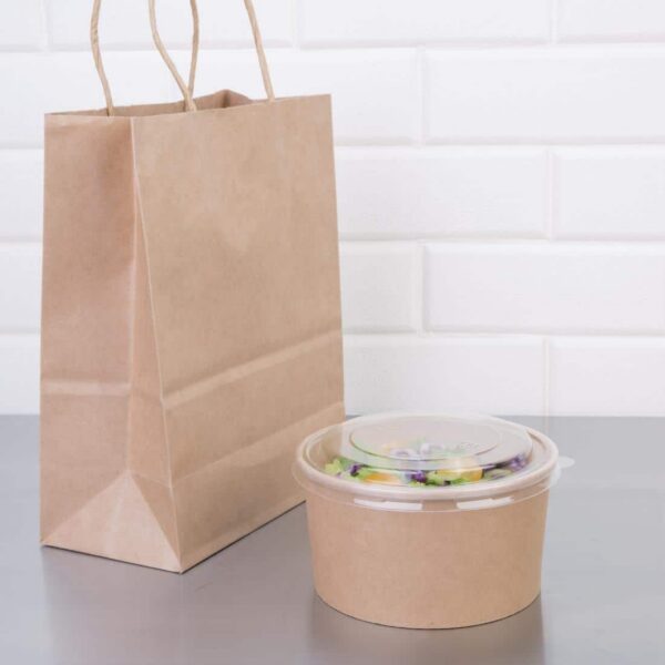 Fiesta Compostable Round Kraft Salad Bowls 1000ml / 35oz (Pack of 300) - Image 6