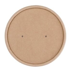 Fiesta Compostable Paper Soup Container Lids 98mm (Pack of 500)