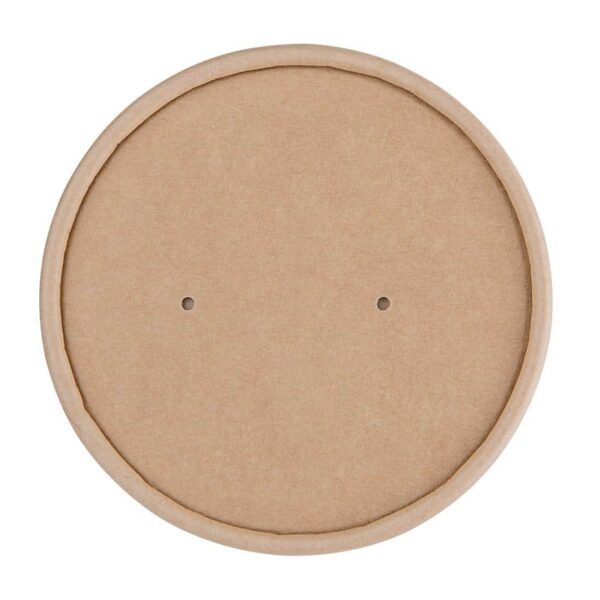 Fiesta Compostable Paper Soup Container Lids 98mm (Pack of 500) - Image 1