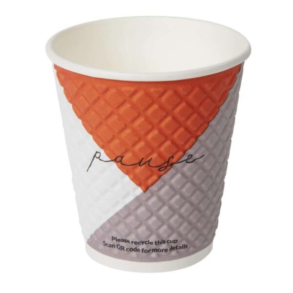 Huhtamaki Pause Disposable Coffee Cups Double Wall 256ml / 9oz (Pack of 925) - Image 3