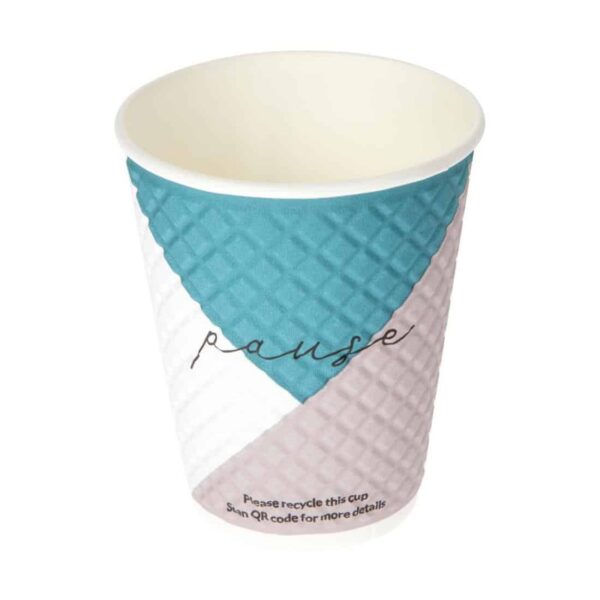 Huhtamaki Pause Disposable Coffee Cups Double Wall 340ml / 12oz (Pack of 740) - Image 2