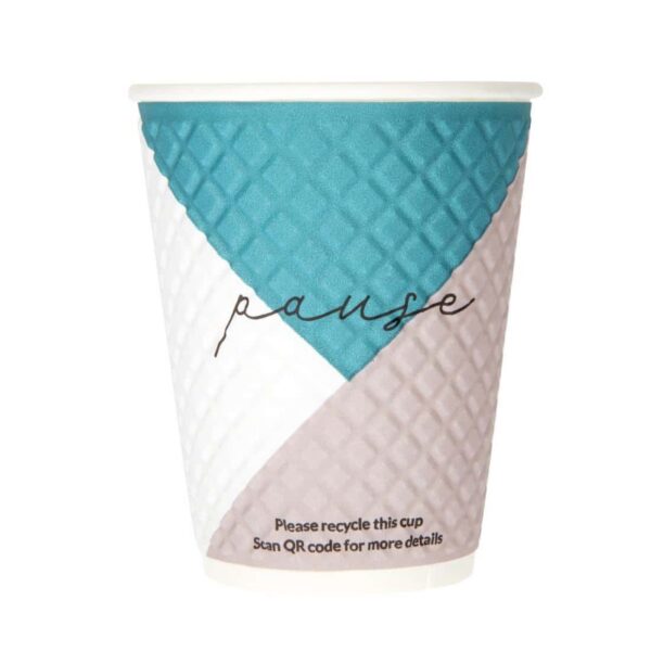 Huhtamaki Pause Disposable Coffee Cups Double Wall 340ml / 12oz (Pack of 740) - Image 3