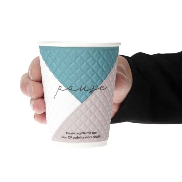 Huhtamaki Pause Disposable Coffee Cups Double Wall 340ml / 12oz (Pack of 740) - Image 6