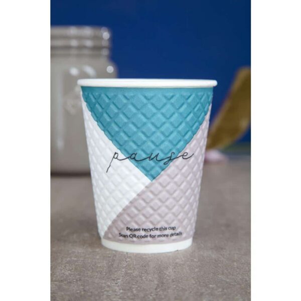 Huhtamaki Pause Disposable Coffee Cups Double Wall 340ml / 12oz (Pack of 740) - Image 7