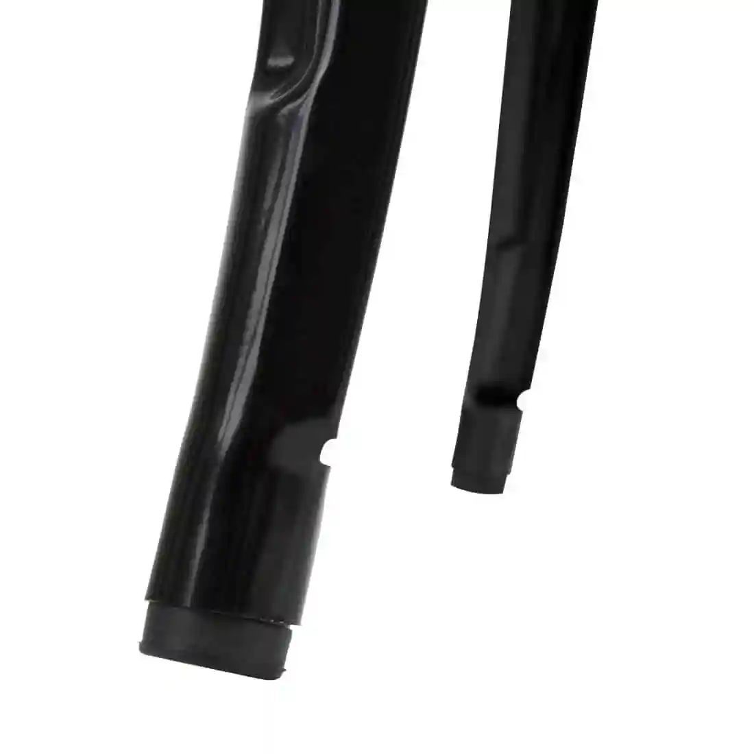 Bolero Bistro Bar Table with Wooden Top Black - Image 4