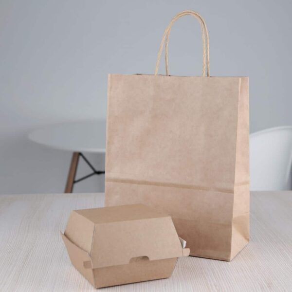 Fiesta Compostable Kraft Burger Boxes Small 105mm (Pack of 200) - Image 6