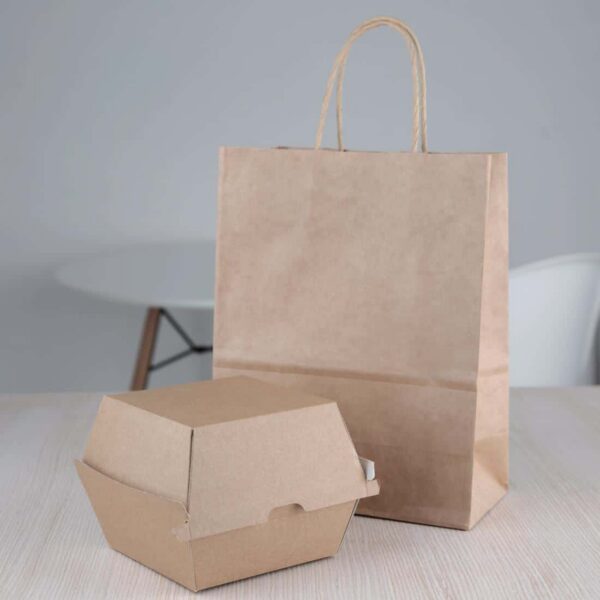 Fiesta Compostable Kraft Burger Boxes Large 112mm (Pack of 150) - Image 6