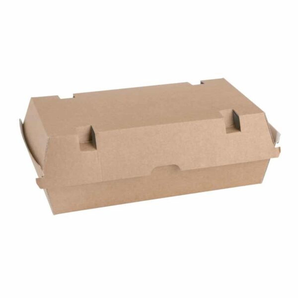 Fiesta Compostable Kraft Food Boxes Large 204mm (Pack of 100) - Image 5