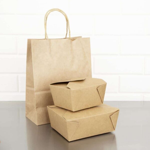 Fiesta Compostable Paperboard Food Cartons 1200ml / 42oz (Pack of 200) - Image 6