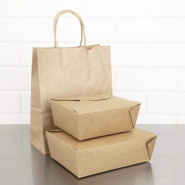 Fiesta Compostable Paperboard Food Cartons 1800ml / 63oz (Pack of 200) - Image 6