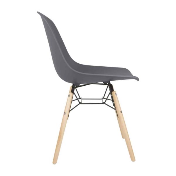 Bolero Arlo Side Chairs Dark Grey (Pack of 2) - Image 5