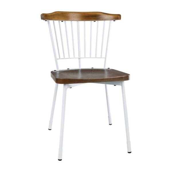 Bolero Scandi Side Chairs White (Pack of 2) - Image 2