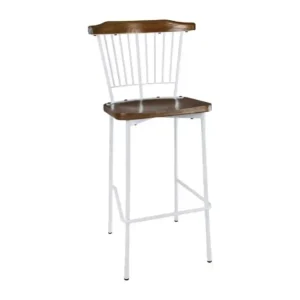 Bolero Scandi High Stools White (Pack of 2)