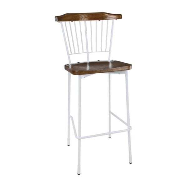 Bolero Scandi High Stools White (Pack of 2) - Image 2