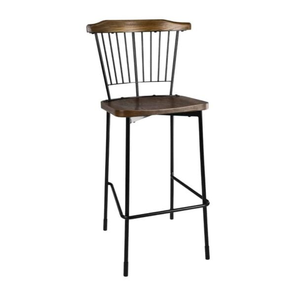 Bolero Scandi High Stools Black (Pack of 2) - Image 2